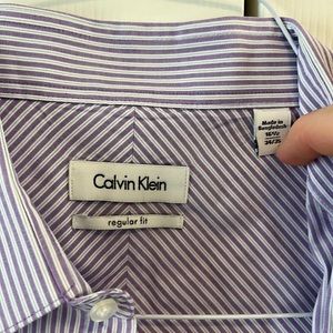 Gently used Calvin Klein dress shirt size 16 1/2 34/35 dress shirt men